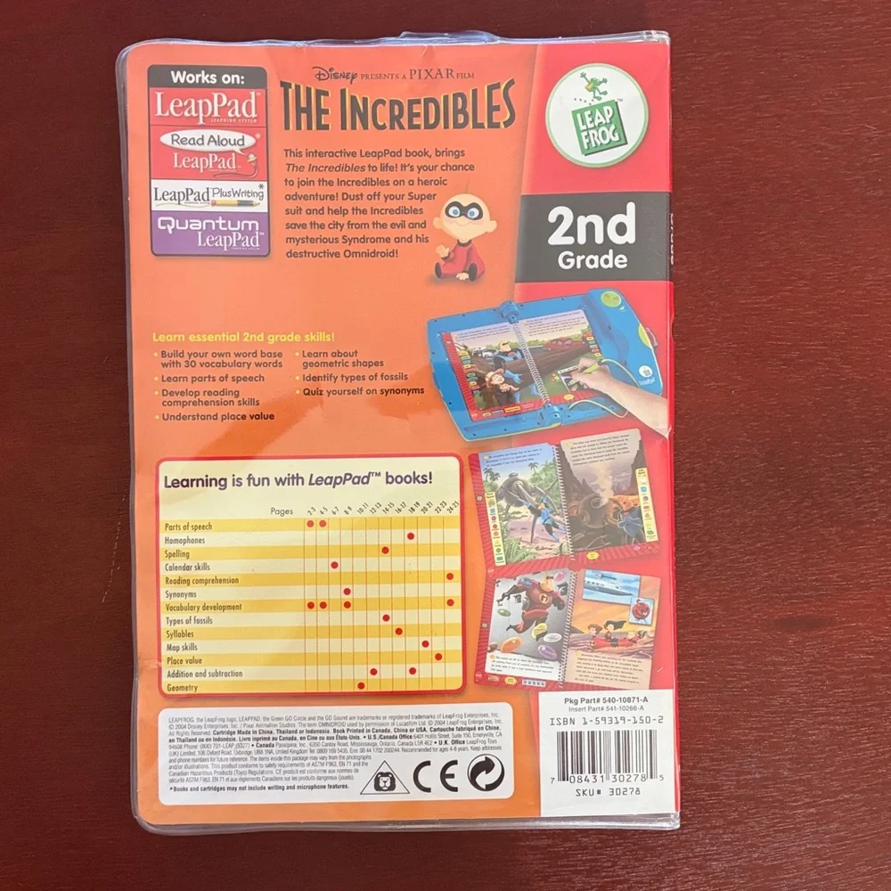 The Incredibles 2nd Grade Interactive‎ Learning Cartridge - Red
